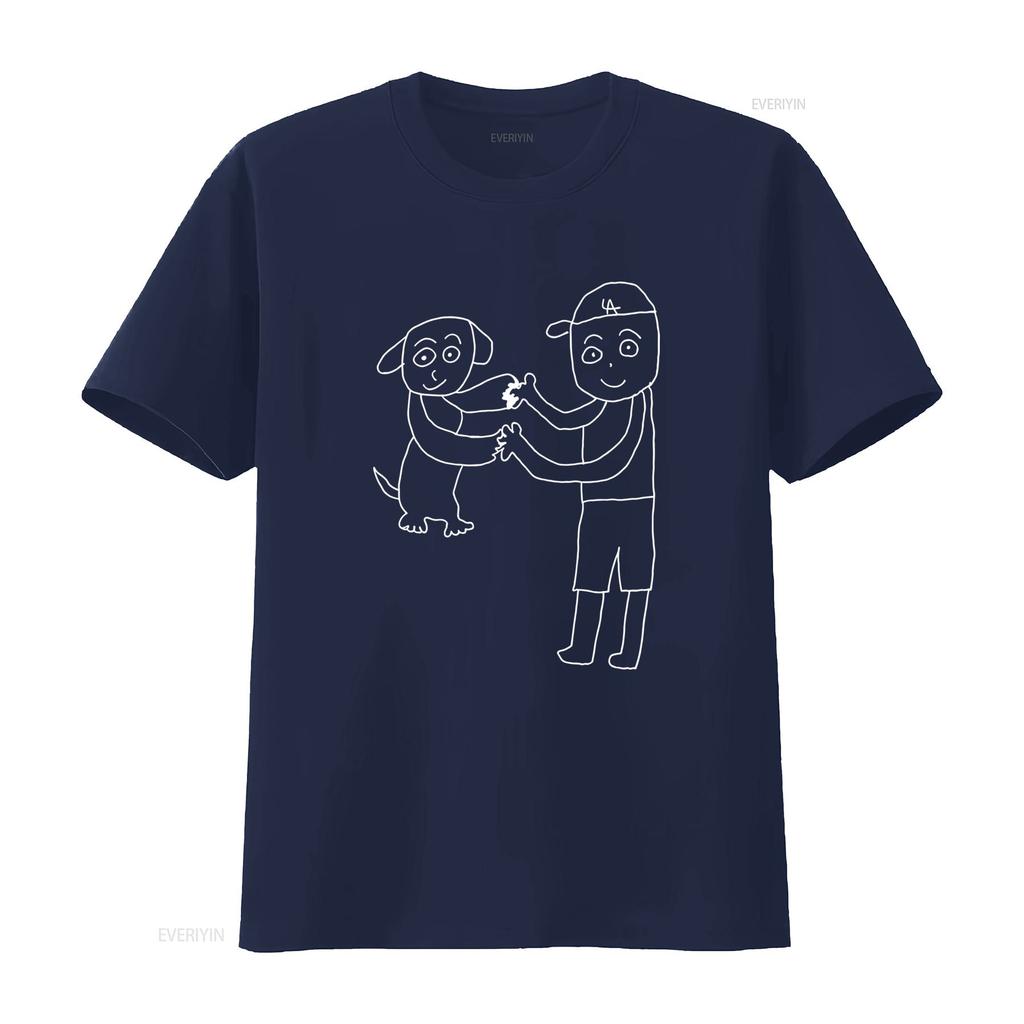 Dekopin and Otani san Joining Hands T Shirt Cute Cartoon Design for All Ages vintage Washed Slightly fashion graphic