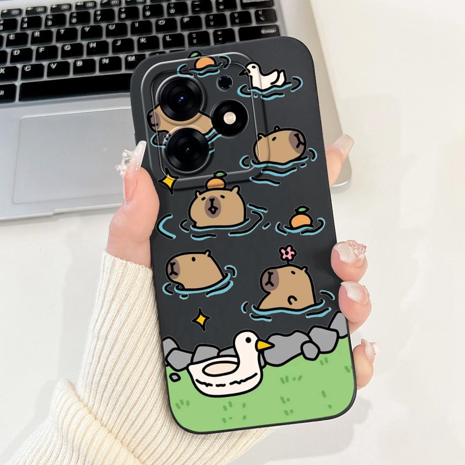 For Tecno Spark 10 Pro Case Cartoon Flower Liquid Silicone Shockproof Cover For Tecno Spark10 Pro Spark 10Pro 4G KI7 Phone Cases
