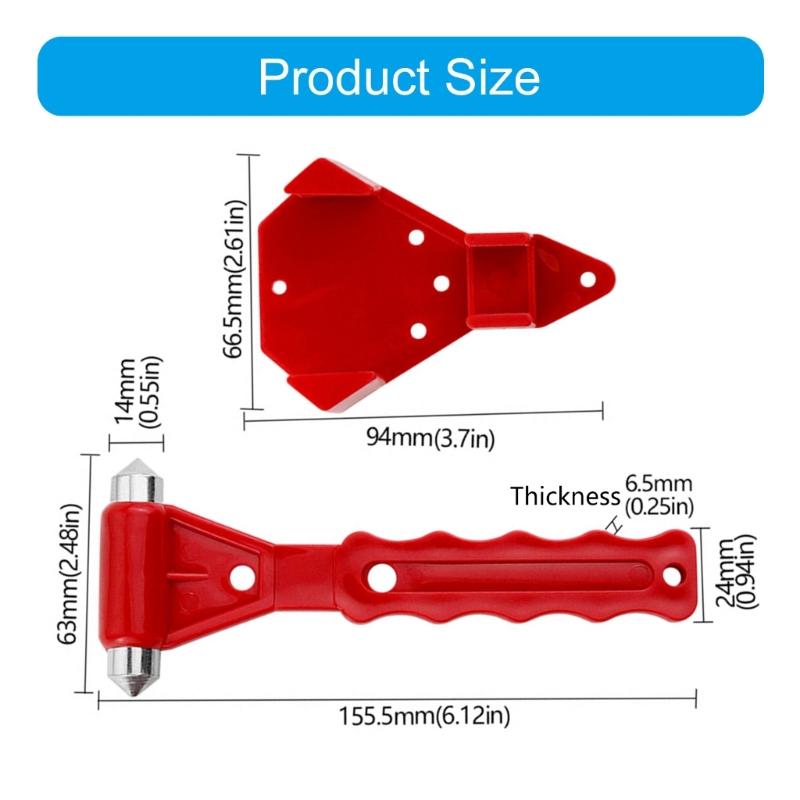 Car Window Breaker Tool Safety Hammer Car Glass Breaker Fire Escape Hammer Portable Rescues Escape Tool Enduring