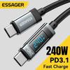 Essager 240W USB Type C To USB C Cable 100W PD 3.1 Fast Charging Charger Wire For Macbook Pro Samsung Laptop USBC Cord 2M