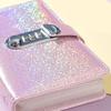 Money Organiser Notebook with Password Lock 50 Clear Plastic Sleeve Portable Money Saving Book for Travel and Daily Use