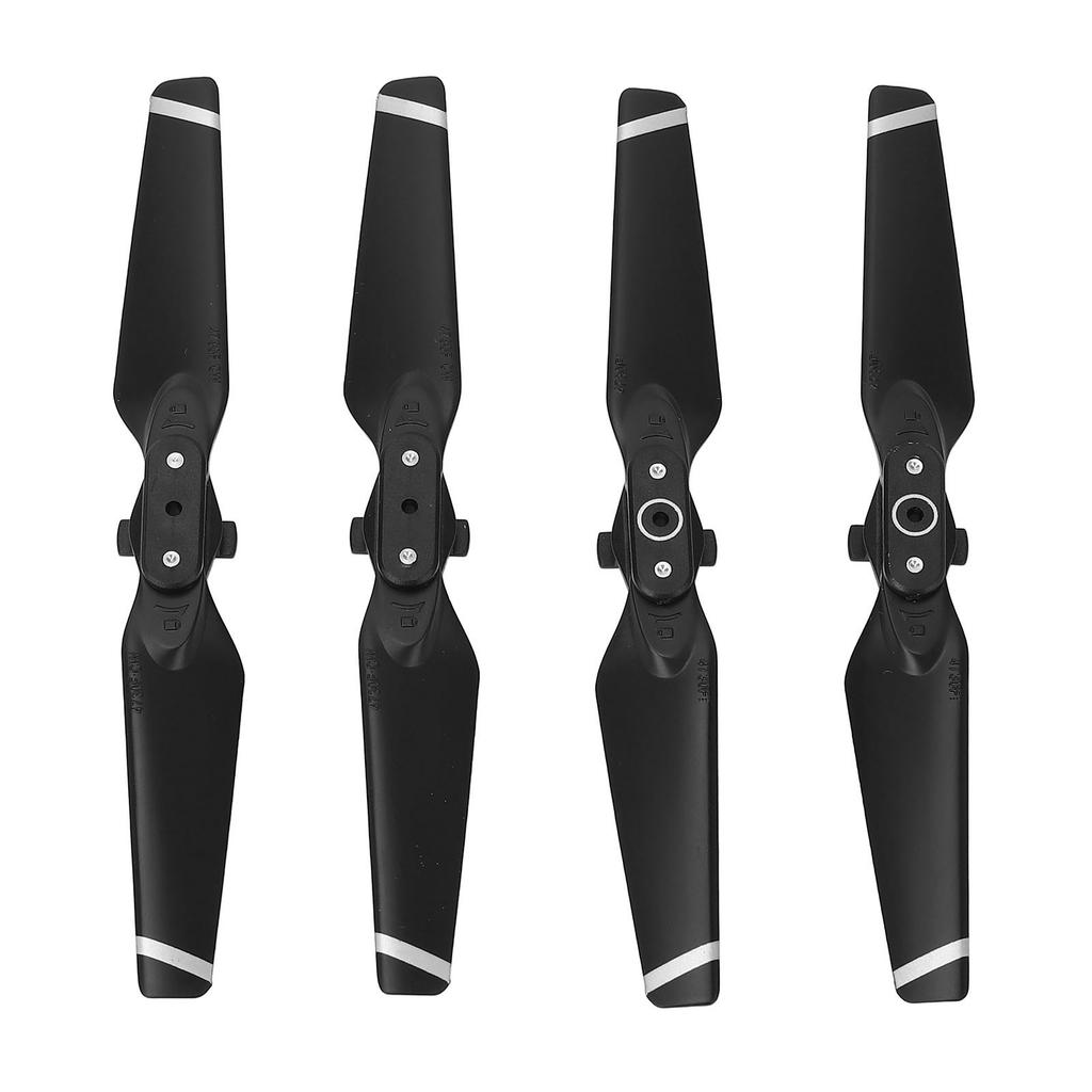 4PCS Drone Propeller ABS Quick Release 4730F Foldable Drone Propeller Replacement for Spark Silver