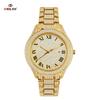 Full Diamond Men Quartz Watch Roman Numerals Date Function Bling Zinc Alloy Bracelet Iced Out Hip Hop Luxury Wristwatch