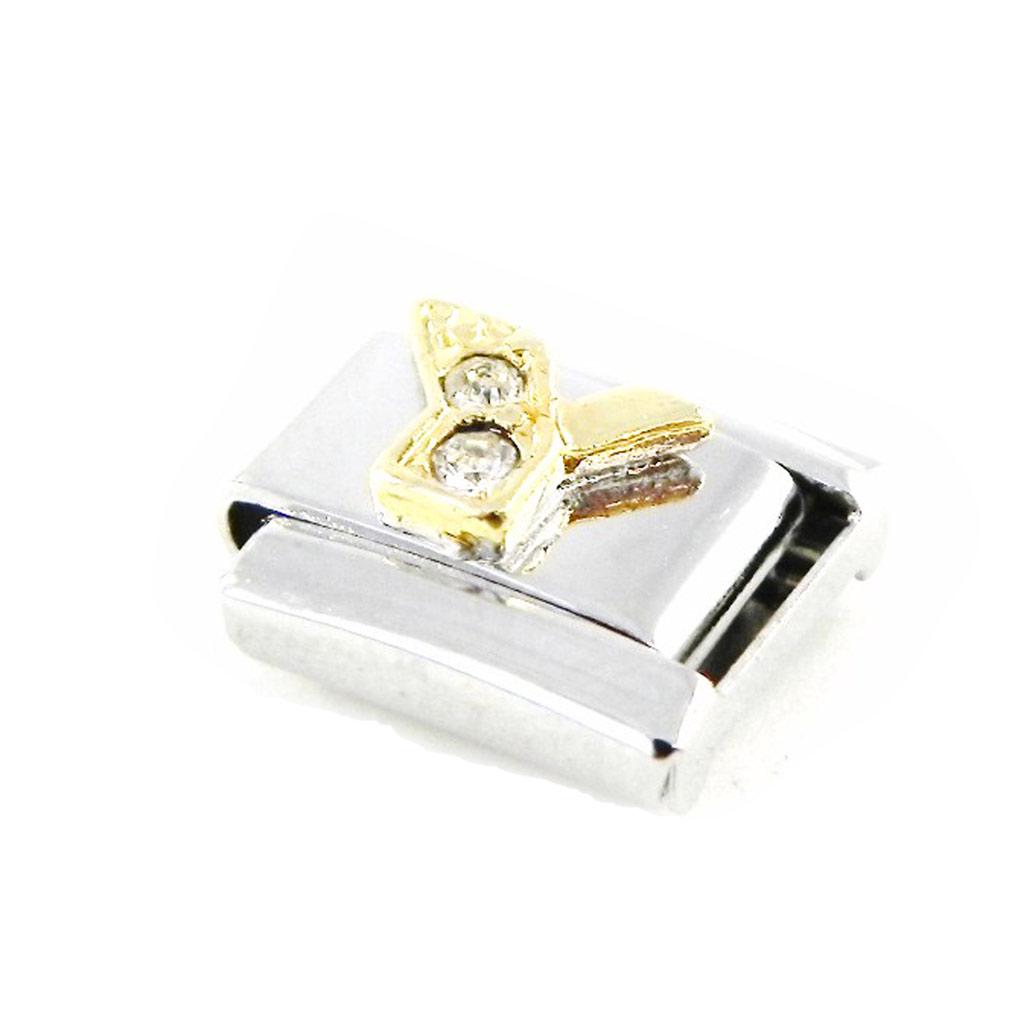 Les Trésors De Lily [C6079] - 'Y' Letter Gold White Mesh