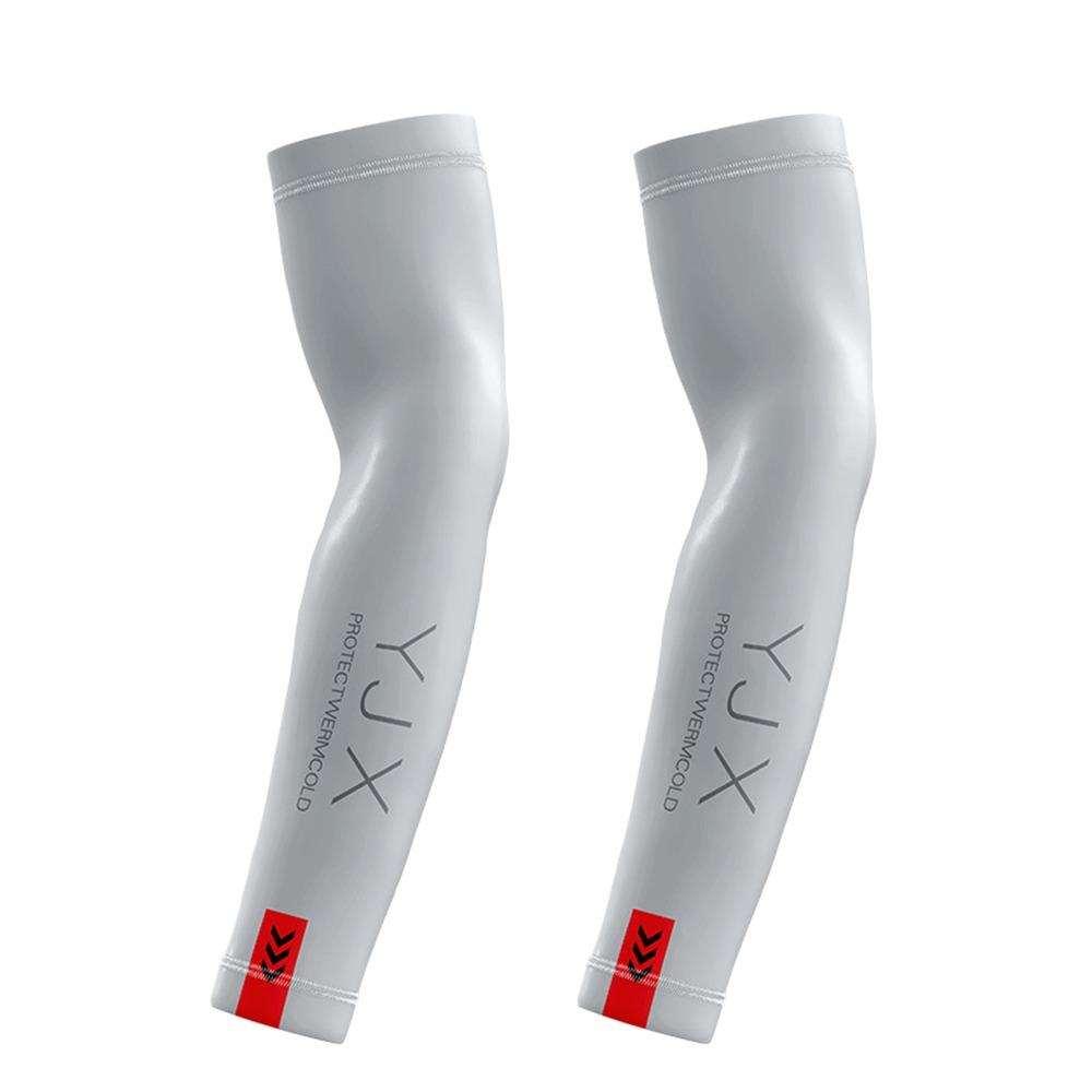 1Pair Elastic Summer Arm Sleeves Ice Silk Cycling Driving Gloves Sun Protection Arm Cover  Men Women