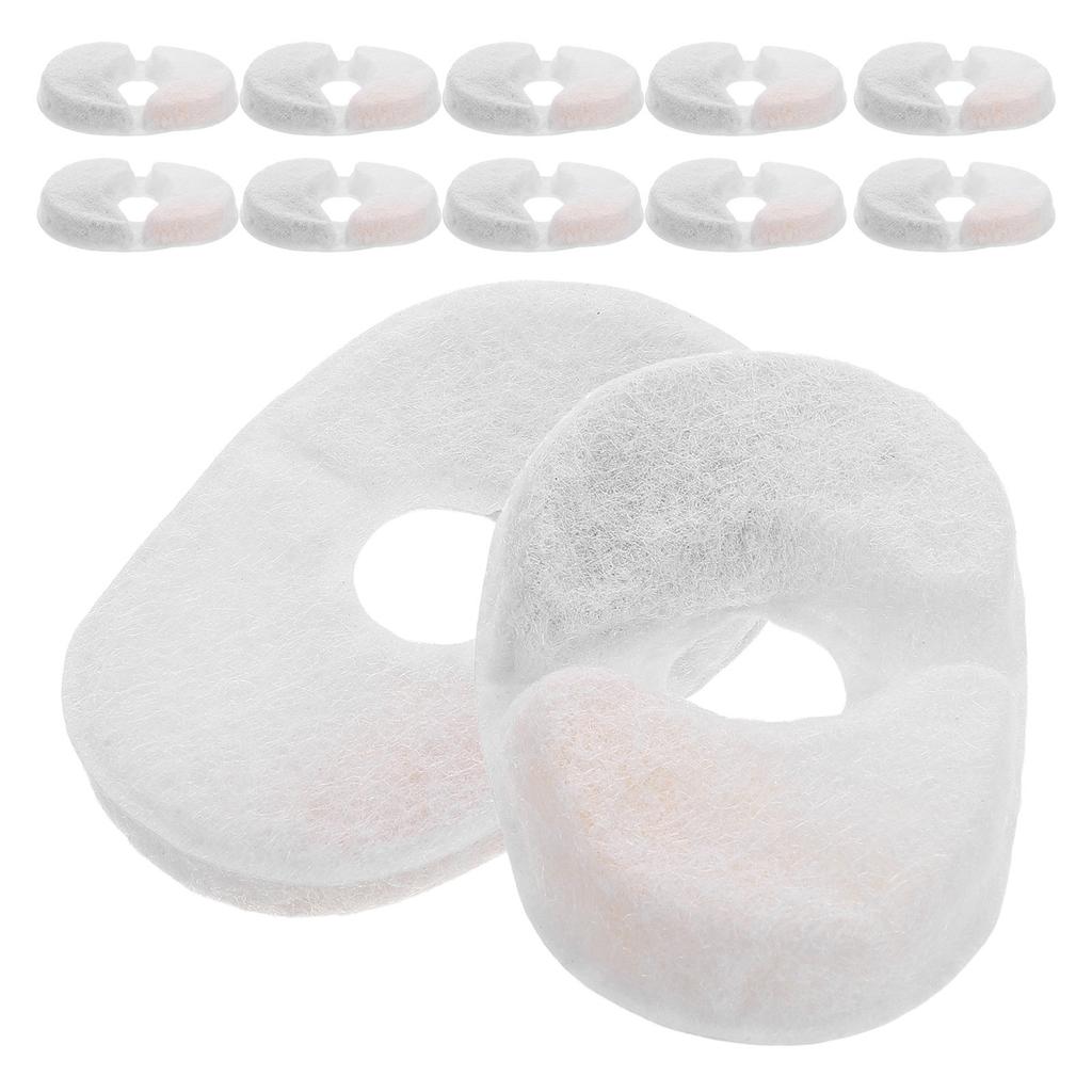 12Pcs Pet Water Fountain Filters Replacement for Cat Dog Water Dispensers Sponge Activated Carbon Filter for Small Large
