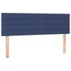 Box Spring Bed with Mattress Blue 140 x 190 cm Fabric