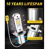 AUXITO H3 LED Bulb Yellow 3000K, 16,000LM 600% Super Brighter, 10 Years Lifespan, 1:1 Size Plug-n-Play, 100% Perfect Tallation, H3 LED Fog Lighr Bulb