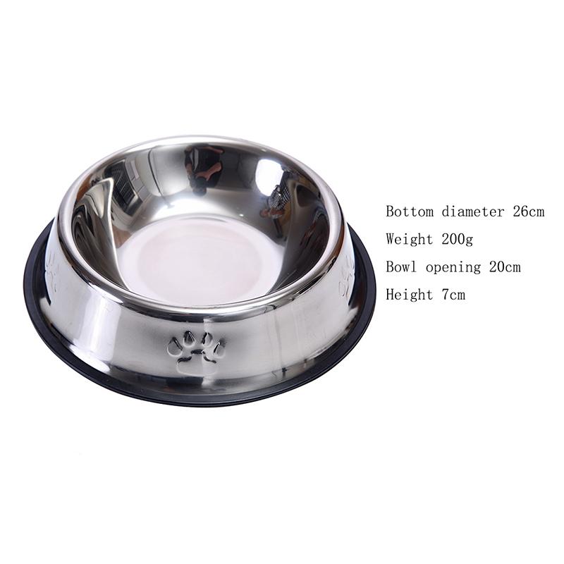 Stainless Steel Pet Dog Bowl Food Storage Container Dog Food Bowl Water Bottle Pet Bowl Feeder Dish For Small Large Dogs Cats