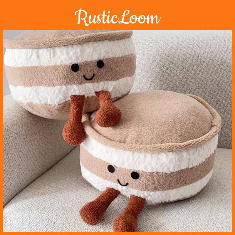 Cake Plush Soft Pillow For Couch Bed Decor With Padded Fill And Cute Design