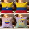 Colombia COL Flag Pillow Case Cushion Cover Soft Washable Pillow Case MultiScene For Couch Bed Travel Office Use