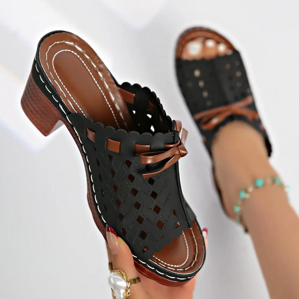 Fashion Women Wedges Sandals New Summer High Heels Shoes Women Platform Luxury Open Toe Sandals Stylish Hollow Out Casual Shoes Women