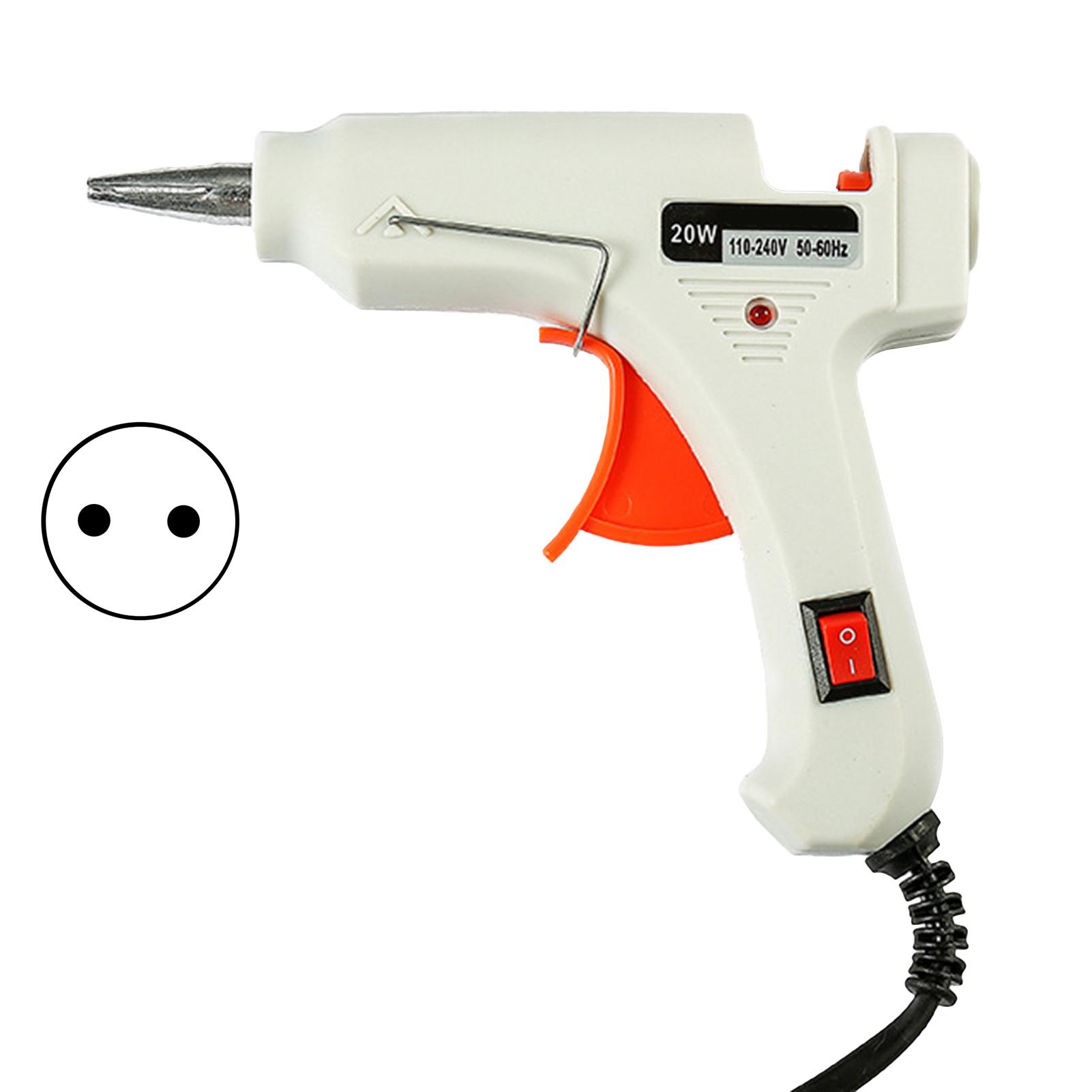 

20 Вт нейлоновый пластиковый электрический термотемпературный клей DIY инструмент для ремонта *EU Plug белый