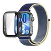 Pasek Nylonowy+Etui PC do Huawei Watch Fit 3/4/4 Pro Chroniące przed Upadkiem+Wygodna Oddychająca Opaska na Nadgarstek Correa