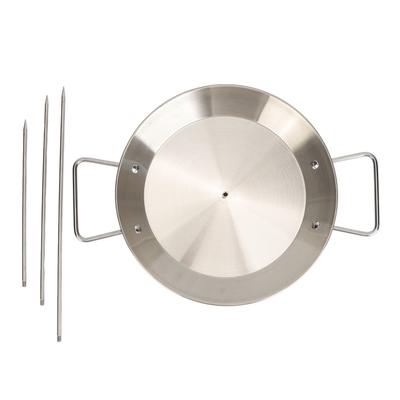 Vertical Skewer Grill Stainless Steel Detachable Multi Functional BBQ Grill for Family Gathering Without Brush