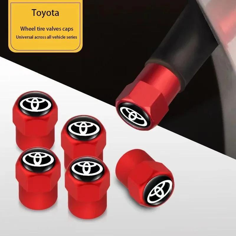 4Pcs Car Tire Valve Caps Metal Styling Tyre Air Stems Cover For Toyota GR Gazoo Racing Supra Corolla Parts Sport 86 Yaris Grmn