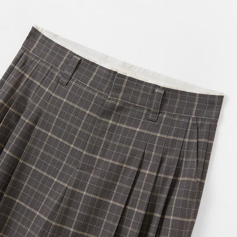 broadcast Women's Plaid Straight-Leg Trousers