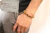 Wagokoro Nenjudo Heart Sutra Engraved Sandalwood 8mm Prayer Beads Bracelet with Rubber Exchange Ticket