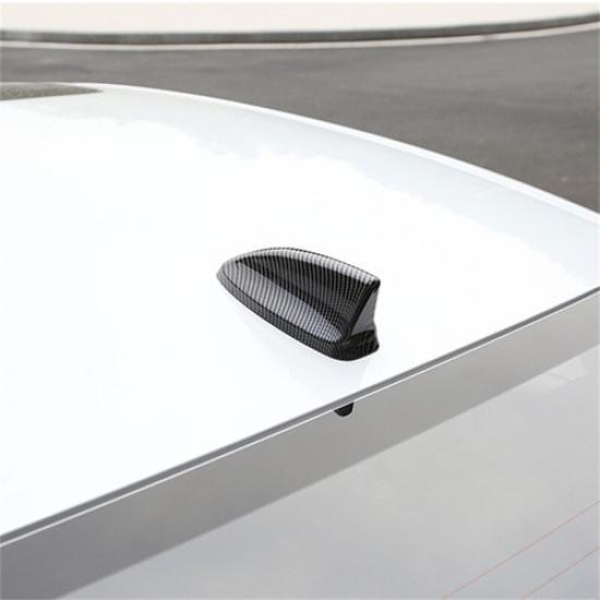 ABS Carbon Fiber Look Shark Fin Antenna Cover Case For Honda Civic 11th -24