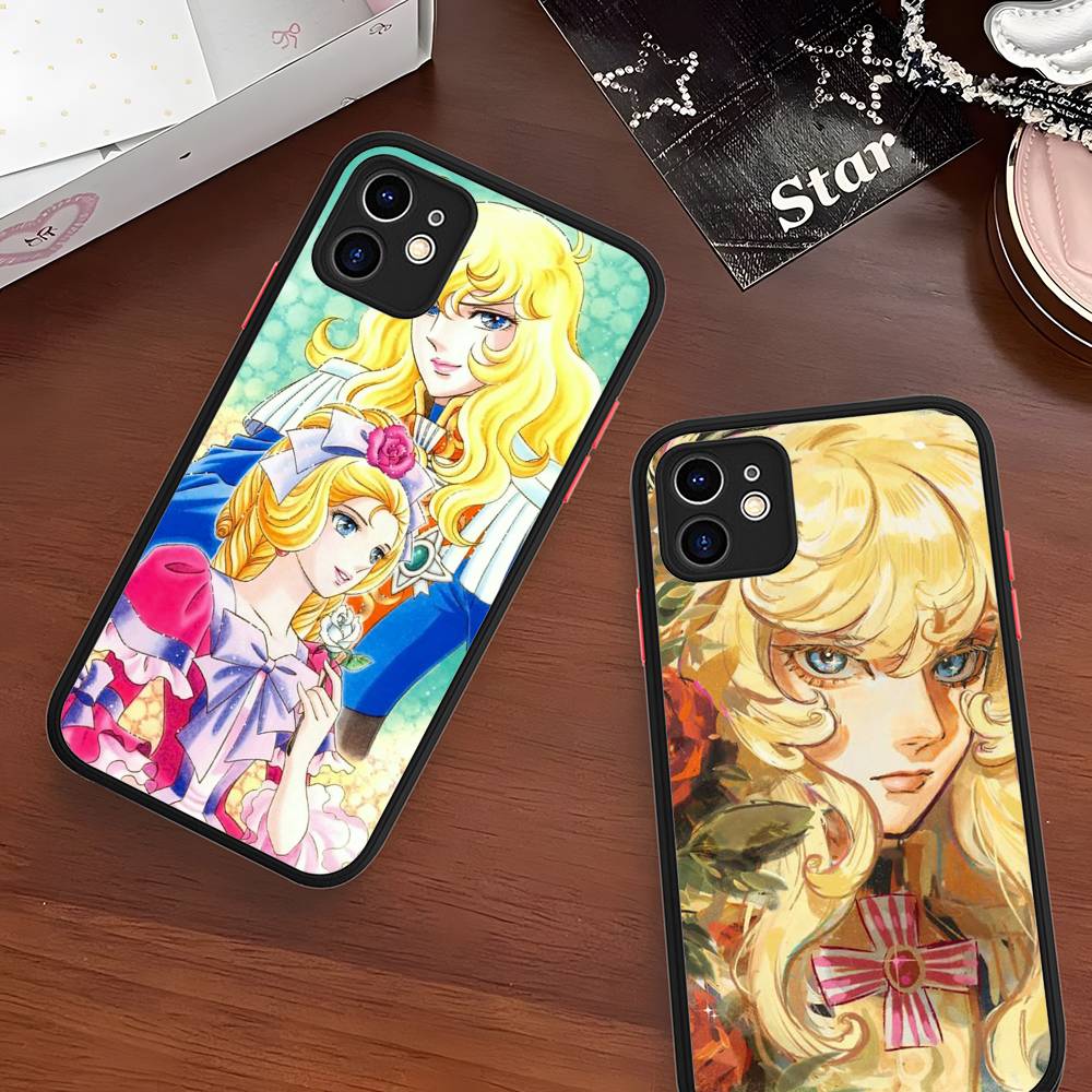 Classic Anime The Rose Of Versailles Matte Transparent Phone Cover For IPhone Case 16 15 14 13 12 11 Pro Max X XS Max Plus