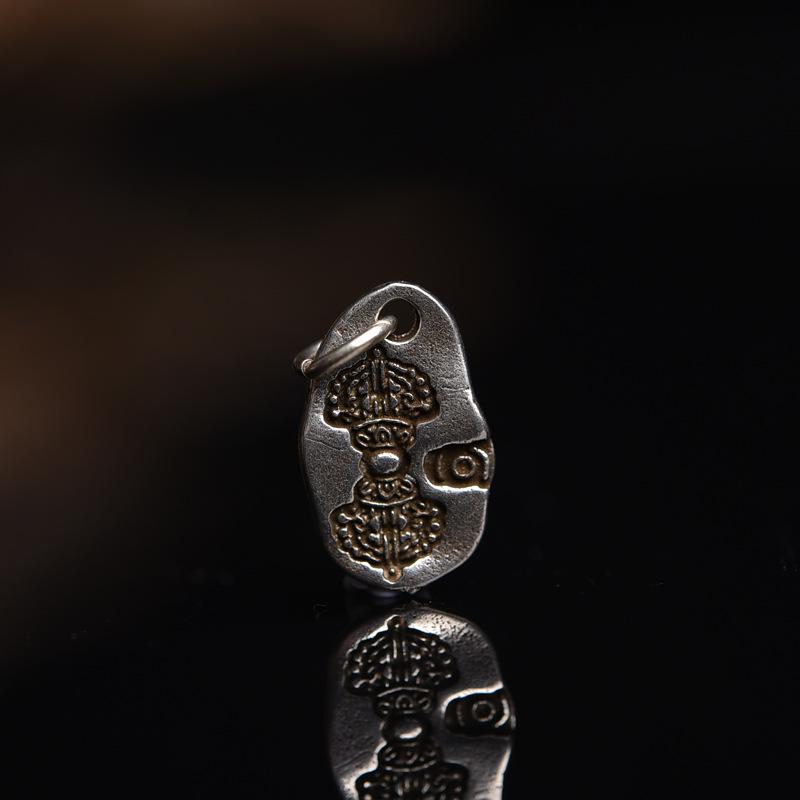 

Подвеска ручной работы из тибетской белой меди для буддийских бусин, браслета или ожерелья