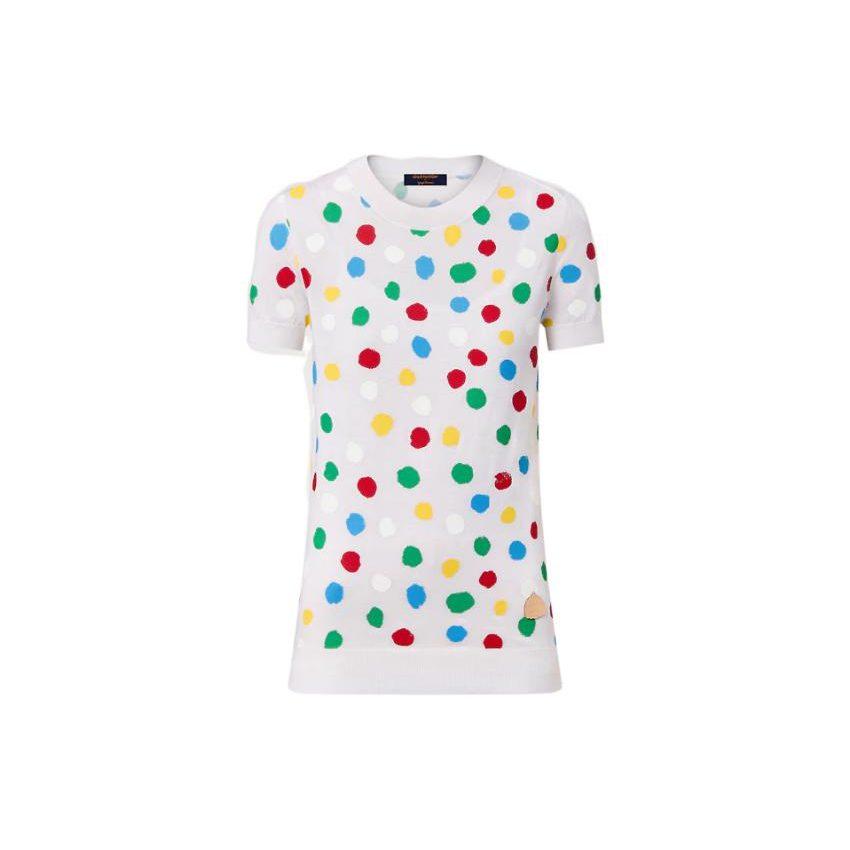 Louis Vuitton X Yayoi Kusama SS23 Cashmere Sweater Women's White 1AB886
