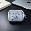 Cartoon electroplated photo frame beach puppy for Apple Bluetooth headset case AirPods1 Bluetooth Pro1/1