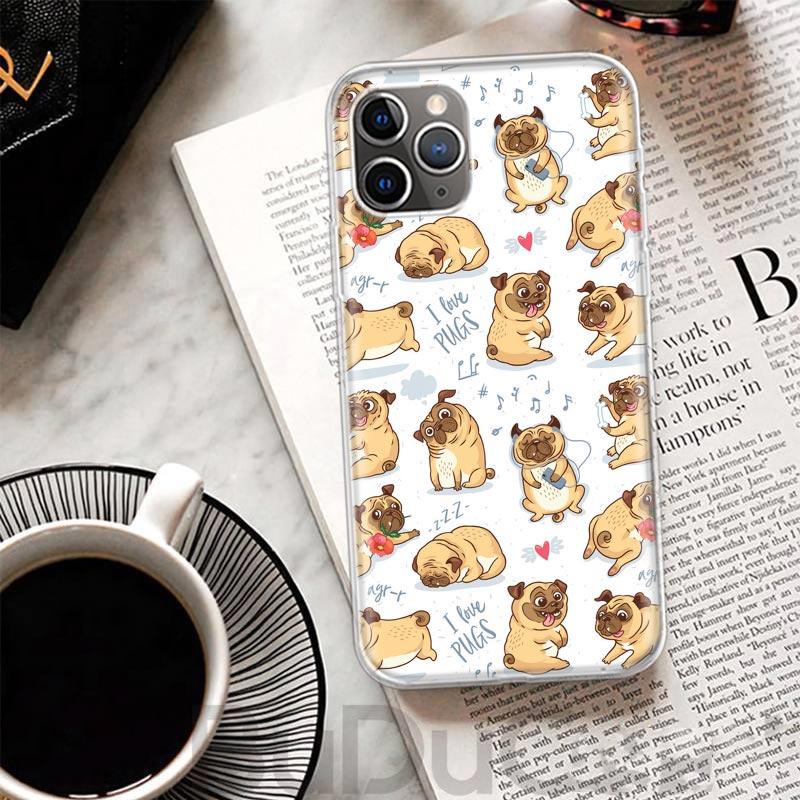 

Bulldog Pug Dog Cover For iPhone 16 15 14 13 12 11 Pro Max Apple Phone Case X XS 7 Plus 8 + Art Customized Print Shell 11 14 13 iPhone 7(8)