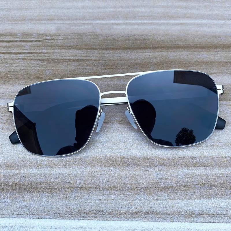 Non-polarized Oversized Thin FULL Frame No Screw Ultralight Men Suneyewear Fashion Polygon Eyeglasses