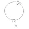 Minimalistisches Schmuckset im koreanischen Stil: Geometrischer Ohrring, Halskette, Armband & Ring