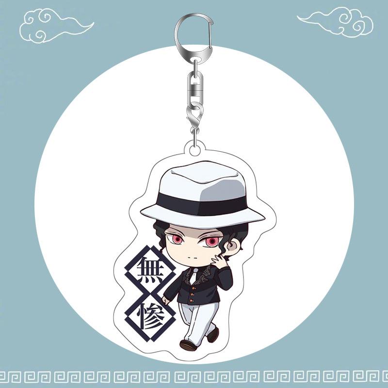 Anime Demon Slayer Keychain Acrylic Pendant Cartoon Accessory Dropshipping Support Custom Bulk Order Gift for Fans