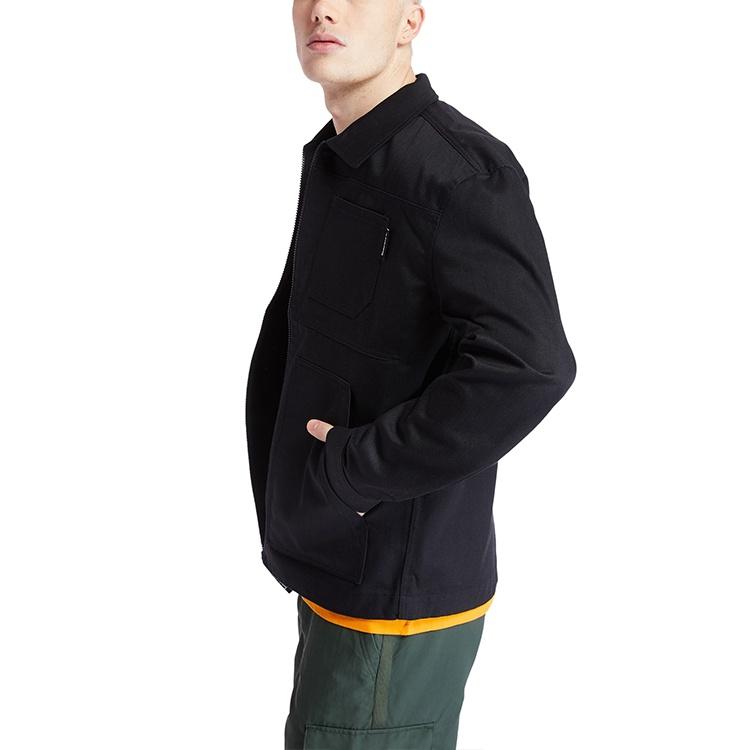 Men's Timberland Casual Cargo Jacket Black A2ADD-001