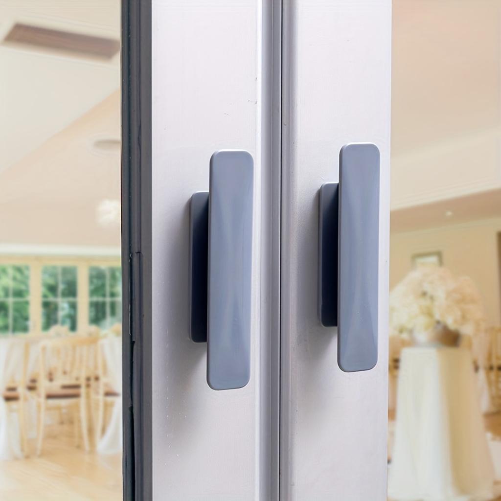 Classic Style Plastic Self-Adhesive Handles for Windows and Cabinets - Easy Installation, No Glue Required, Suitable for Glass, Tile