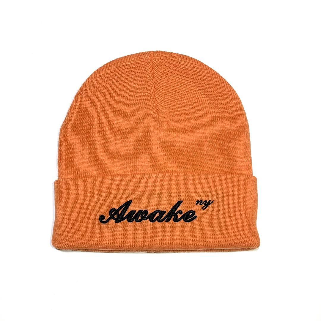 

[USED] Awake NY Script Logo Beanie ORANGE