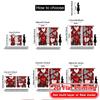 2D Flat Printing  2pcs Heartful Patterns Pattern Modern Curtains Versatile Fabric Curtains Festive Perfect for Kitchen Living