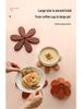 Luxury Christmas Tree Wood Insulated Pot Pad & Coaster Set
