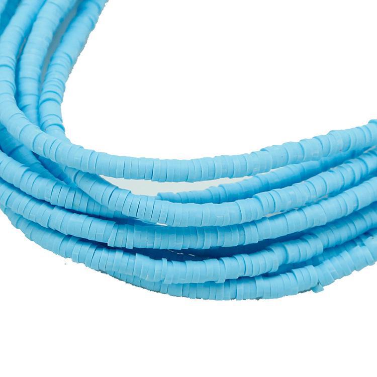 

3-6 мм мягкие глиняные бусины-разделители из риса для самодельных украшений Diameter 6mm светло-синий