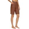 Sommer 2026 High Waist Baumwoll-Leinen Lässige Lockere Shorts mit Taschen