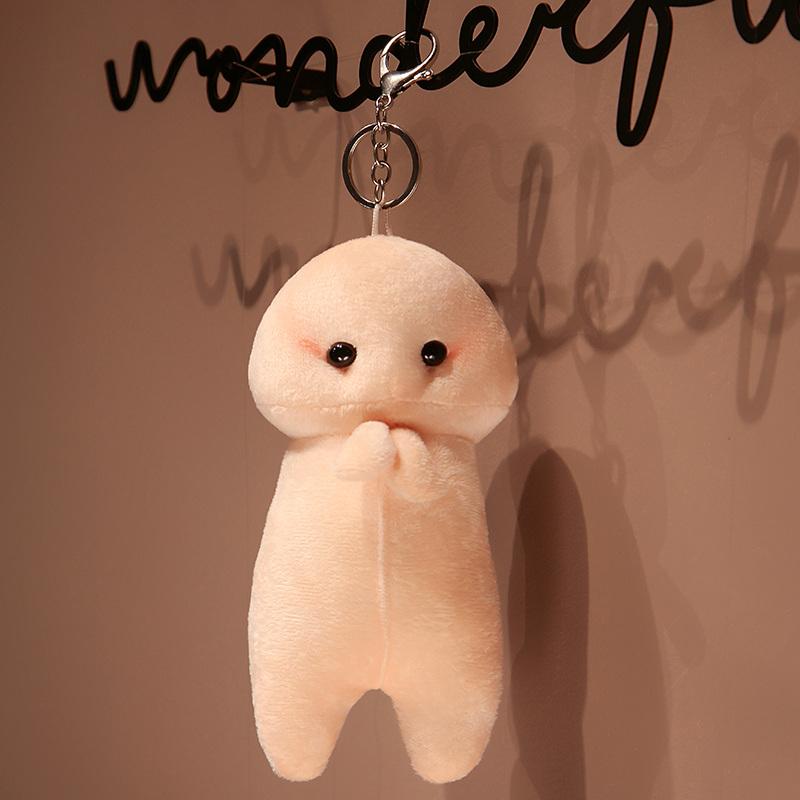 Sweet Beautiful Adorable Penis Plushie Bolster Wings Pink Extended Peluche Human Figured Headrest Sexy Men'S Surprise