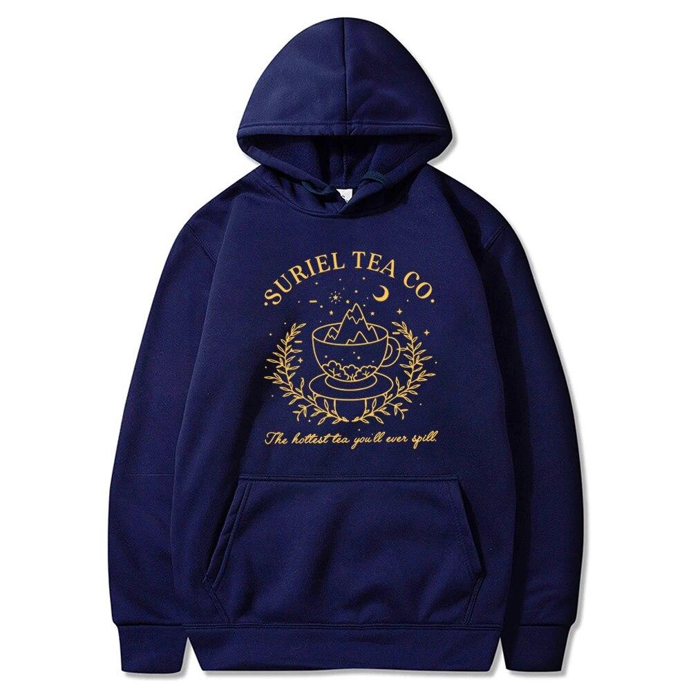 Suriel Tea Co Mikina Vintage Velaris A Court of Thorns and Roses Mikina s kapucí Acotar Night Court Sweater SMJ Bookish Mikina Unisex Mikina