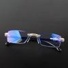 Frameless Presbyopia Eyeglasses Ultralight Anti-blue Light Glasses Men's Reading Glasses  Elder