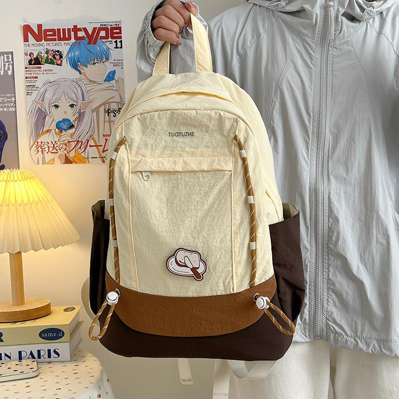New lightweight backpack female high school student class schoolbag large capacity computer backpack male