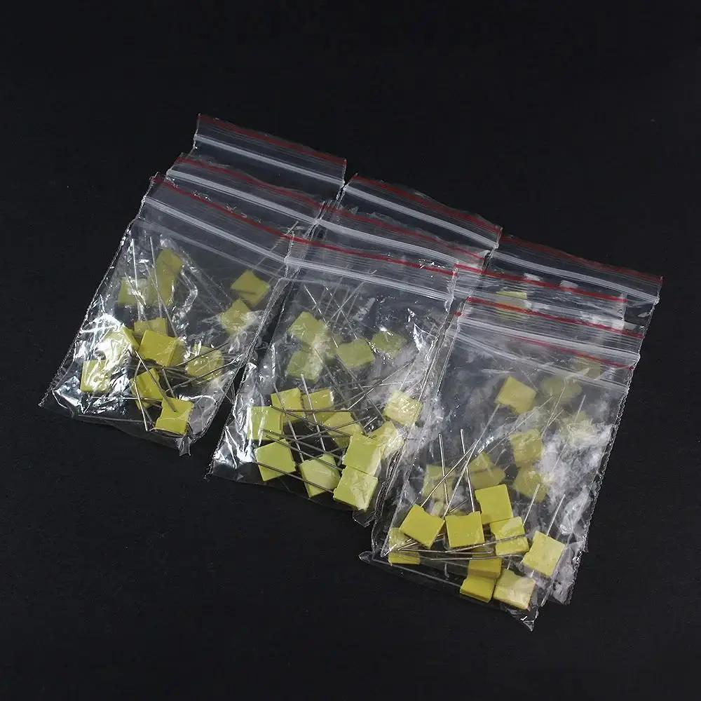 50PCS Safety Capacitor 102J-474J Electronic Capacitor Set 100V 10 Values Capacitors Assortment Kit