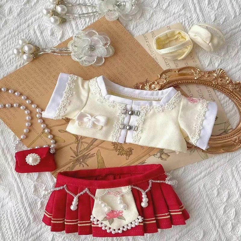 

Набор хлопковой кукольной одежды Ханфу с вышивкой 20 см 20cm Doll Clothes