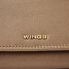 Women' Leather Wings Wallet with RFID Protection and a Roomy Interior in Beige