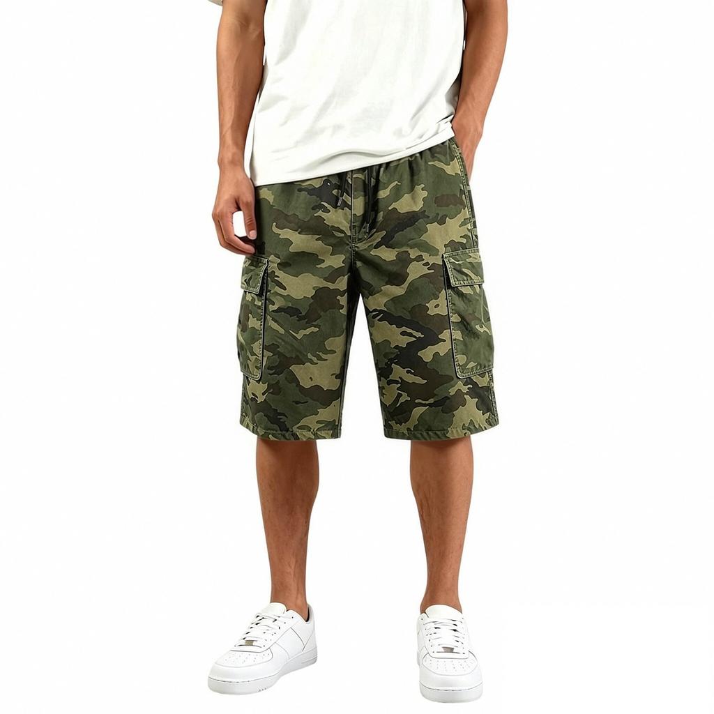 Pantaloncini Cargo da Uomo per Uomo Estate Vestibilità Larga Outdoor Pantaloncini da Palestra Uomo Casual Multitasche Pantaloncini Atletici da Uomo Pantaloncini da Basket Uomo