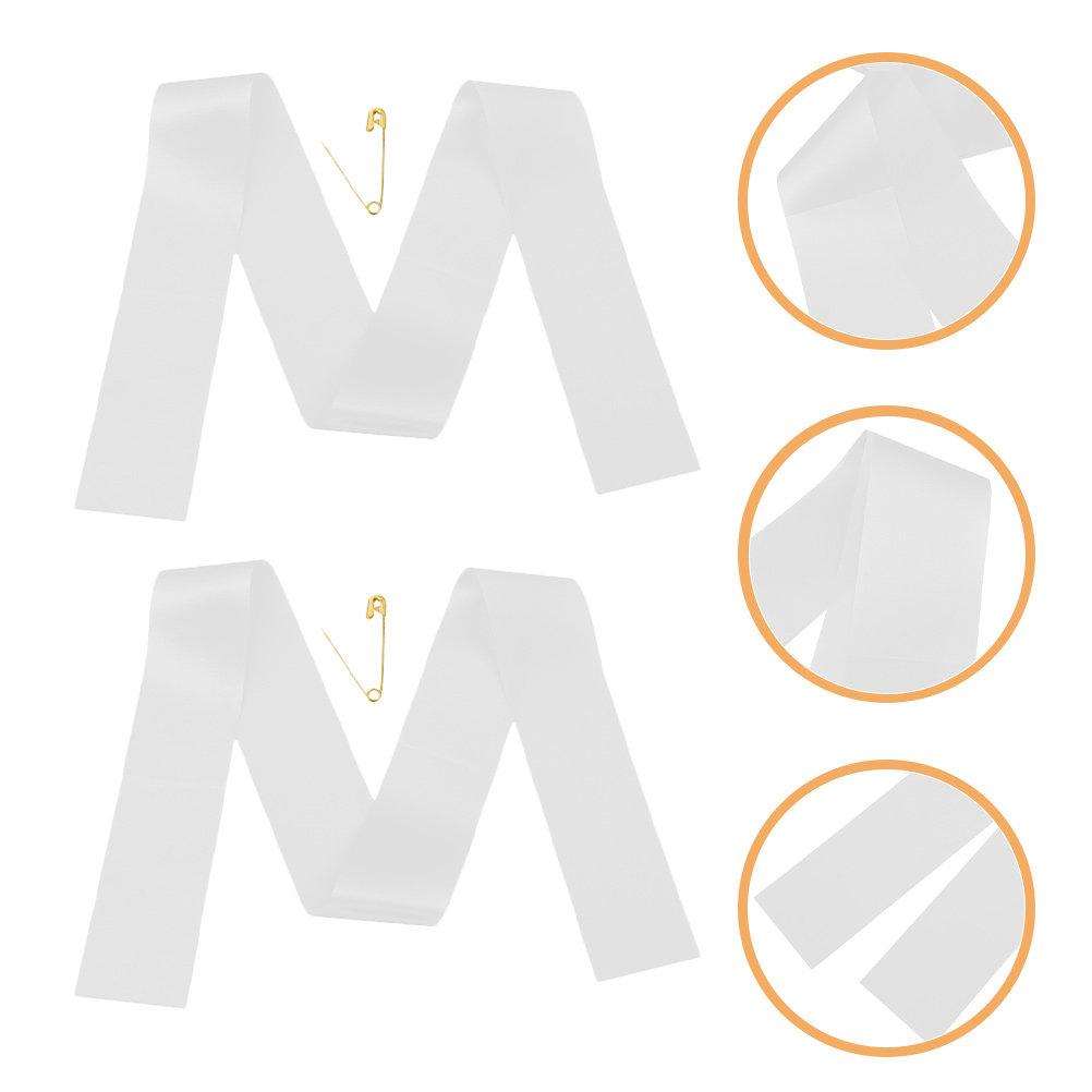 6Pcs Multi-Function Blank Sash DIY Party Decoration Wedding Birthday Bridal Shower Bachelorette Supplies Bridesmaid Sashes