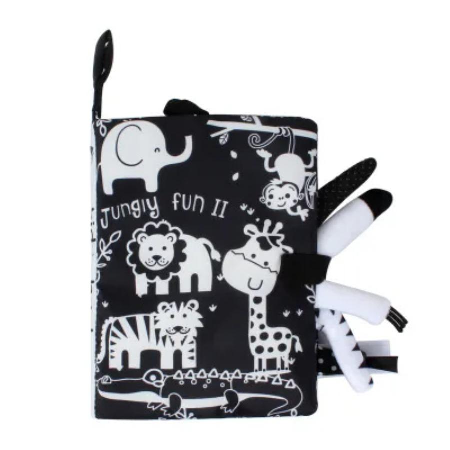 Quiet Book for Toddler Animal Cognitive Fabric Activity Busy Book Montessori Baby Book Toys Cloth Crinkle Books for Babies