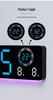 Modern LED Luminous Wall Clock with Dual Alarms