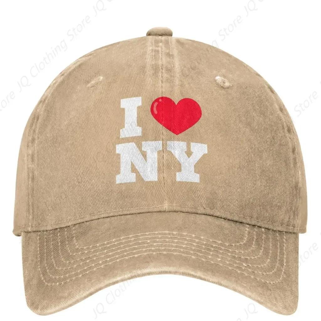 I Love New York Cappellino da Baseball Lavato da Turista I Heart Ny Cappellino Trucker Casual da Papà Estivo Unisex per Esterno Palestra Cappellini da Baseball Protettivi dal Sole